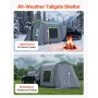 Large SUV Tent for 5–9 Person, 3.23 x 2.44m All-Season SUV Tailgate Tent with Ventilated Door & Mesh Windows, PU3000mm Waterproo