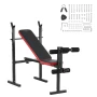 Weight Bench, Multi-Functional Adjustable Weight Bench Press for Full Body Workout, 380lbs Exercise Sit up Bench for Home Gym St