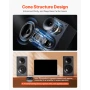 Passive Bookshelf Home Speakers Pair Stereo Audio Speakers Cone 65Hz-20KHz 180 x 229 x 338 mm