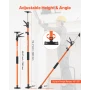 Cabinet Jack Support Pole, 8-Pack, 116-290 cm Steel Telescopic Quick Support Rod, Adjustable 3rd Hand System up to 70 kg Capacit