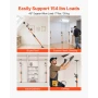 Cabinet Jack Support Pole, 8-Pack, 116-290 cm Steel Telescopic Quick Support Rod, Adjustable 3rd Hand System up to 70 kg Capacit