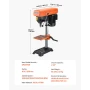 254 mm Benchtop Drill Press, 550W Induction Motor, Tabletop Drilling Machine with 550 / 950 / 1500 / 2000 / 2500 RPM Adjustable 