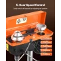 203.2mm Benchtop Drill Press, 500W Induction Motor, Tabletop Drilling Machine with 500 / 890 / 1400 / 1900 / 2500 RPM Adjustable