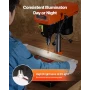 203.2mm Benchtop Drill Press, 500W Induction Motor, Tabletop Drilling Machine with 500 / 890 / 1400 / 1900 / 2500 RPM Adjustable