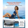 Kayak Seat, 2 Pack 53 mm Thick, Universal Paddle Board Seat with Back Support, Sit-on-Top Soft Padded Cushion with Storage Bag &