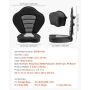 Kayak Seat, 2 Pack 53 mm Thick, Universal Paddle Board Seat with Back Support, Sit-on-Top Soft Padded Cushion with Storage Bag &