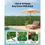 Artificial Plant Wall, 16PCS 50.8 x 50.8 cm Artificial Boxwood Panels, Sun Protection Greenery Backdrop Privacy Hedge Fence, Fak
