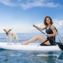 Kayak Seat, 1 Pack 31 mm Thick, Universal Paddle Board Seat with Back Support, Hexagonal Sit-on-Top Soft Padded Cushion with Sto