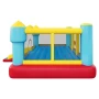 Inflatable Bounce House, 14.7 x 13.8 x 6.8 ft Jumping Bouncy Castle, Inflatable Jumper for Kids with Slide, Basketball Hoop, Tar