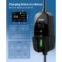 Mobil vægboks, 11 kW 16A, Type 2 bærbar elbiloplader, 3-faset