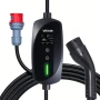 Mobil vægboks, 11 kW 16A, Type 2 bærbar elbiloplader, 3-faset