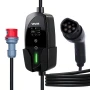 Mobile Wallbox, 11 kW 16A, Type 2 Portable EV Charger, 3 Phase Electric Vehicle Car Charger with 8 m Charging Cable, CEE16 Plug,