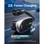 Mobile Wallbox, 7.4 kW 32A, Type 2 Portable EV Charger, Single Phase Electric Vehicle Car Charger with 6 m Charging Cable, CEE P