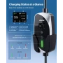 Mobile Wallbox, 7.4 kW 32A, Type 2 Portable EV Charger, Single Phase Electric Vehicle Car Charger with 6 m Charging Cable, CEE P