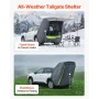 SUV Tent with Shade Awning, All-Season SUV Tailgate Tent, PU2000mm Waterproof Car Rear Hatch Camping Tents, Portable Sun Shade T