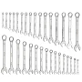 Combination Wrench Set, 32-Piece SAE and Metric, 12-Point Box End and 15° Angled Open End Combination Wrenches with Roll Up Pouc