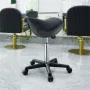 Sadel afføring med hjul, 400 lbs vægtkapacitet ergonomisk