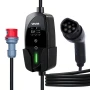 Mobil vægboks, 22 kW 32A, Type 2 bærbar elbiloplader, 3-faset