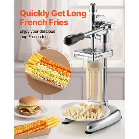 Kommerciel pommes frites, rustfrit stål-friterede