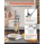 Commercial French Fry Cutter, Stainless Steel Fried Potato Strips Squeezer, Long French Fries Maker with Pull-out Extruder, Manu