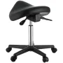 Sadel afføring med hjul, 400 lbs vægtkapacitet ergonomisk