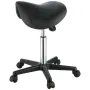 Sadel afføring med hjul, 400 lbs vægtkapacitet ergonomisk