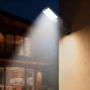 4 Pack 500W Solar Street Lights Udendørs, 50000LM, kommerciel
