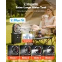 Misting Fan, More than 2700RPM Motor Mister Fan, Mister Cooling Fans with 9L Water Tank, 10000mAh Battery, 4-Speed Wind & 5 Ligh