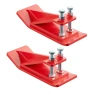 Tractor Bucket Protector, 2PCS Heavy Duty Steel Bucket Edge Protectors, Edge Tamer Anti-Skid Device with Double Hexagon Lock Nut