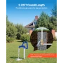 Frost Proof Yard Hydrant, 980mm Freeze-Proof Outdoor Water Faucet with 305mm Bury Depth, G 3/4" Pipe Connection & Hose Coupling,