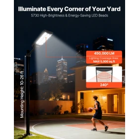 8000W Solar Street Lights Udendørs, 450000LM, kommerciel