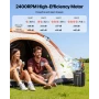 Misting Fan, 2400RPM Motor Camping Misting Fan, Mister Cooling Fans with 12L Water Tank, 20000mAh Battery, 4-Speed Wind & 3 Ligh