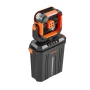 Misting Fan, 2400RPM Motor Camping Misting Fan, Mister Cooling Fans with 12L Water Tank, 20000mAh Battery, 4-Speed Wind & 3 Ligh