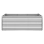 Galvaniseret hævet haveseng, 2400 x 1200 x 860 mm, rektangulær
