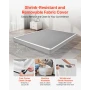 Boxspring, queensize-sengestel med vaskbar stofklud, kraftig