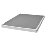 Box Spring, Queen Size Bed Frame with Washable Fabric Cloth, Heavy Duty Metal Frame for Queen Bed, 102 mm Mattress Foundation, 1
