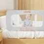 Toddler Bed Rail, Kids Beds Guard Rail with Reinforced Iron Pipe and Oxford Cloth, Adjustable Height Bed Side Railing, Portable 