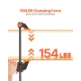 Bar Clamps for Woodworking, 2-Pack 30.48 cm and 2-Pack 15.24 cm, One-Handed Clamp/Spreader, Quick-Grip F-Clamp with 70 kg Load L