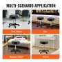 Rolling Stools with Wheels, 181.4 kg Weight Capacity Adjustable Height Stool with Ultra-Thick Seat Cushion, Swivel Stools Chair 