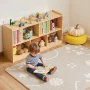 Montessori bogreol, 1140 mm bredde legetøjsopbevaringsorganer