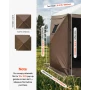 Canopy Sidewalls, 1.73 x 1.48 m, Canopy Tent Walls with Waterproof and Sunlight Protection Layer, One-Sided Window Design, Fit f