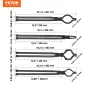 Blacksmith Tongs, 45.7 cm 4 PCS, V-Bit Bolt Tongs, Wolf Jaw Tongs, Z V-Bit Tongs and Gripping Tongs, Carbon Steel Forge Tongs wi