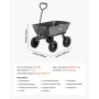 Havedumpervogn, 272 kg polydumpervogn, havevogne dumpervogn med
