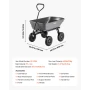 Havedumpervogn, 181 kg polydumpervogn, havevogne dumpervogn med