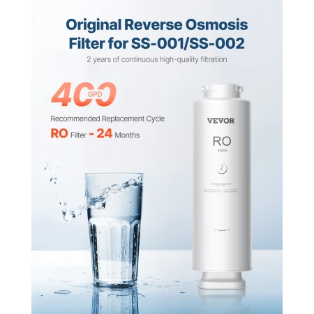 Omvendt Osmose System, 400 GPD 9-trins Omvendt Osmose