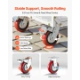 Platform lastbilvogn med bur, 907,18 kg kapacitet, 6-i-1