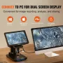 Digital Microscope Coin Microscope 25.7 cm IPS Screen 10-1300X Magnification