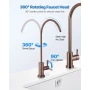 Ro Water Faucet, Lead-Free Stainless Steel Faucet, Drinking Water Faucets with Solid Brass Valve, Anti-Rust & Durability Drinkin