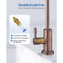 Ro Water Faucet, Lead-Free Stainless Steel Faucet, Drinking Water Faucets with Solid Brass Valve, Anti-Rust & Durability Drinkin