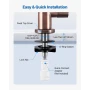 Ro Water Faucet, Lead-Free Stainless Steel Faucet, Drinking Water Faucets with Solid Brass Valve, Anti-Rust & Durability Drinkin